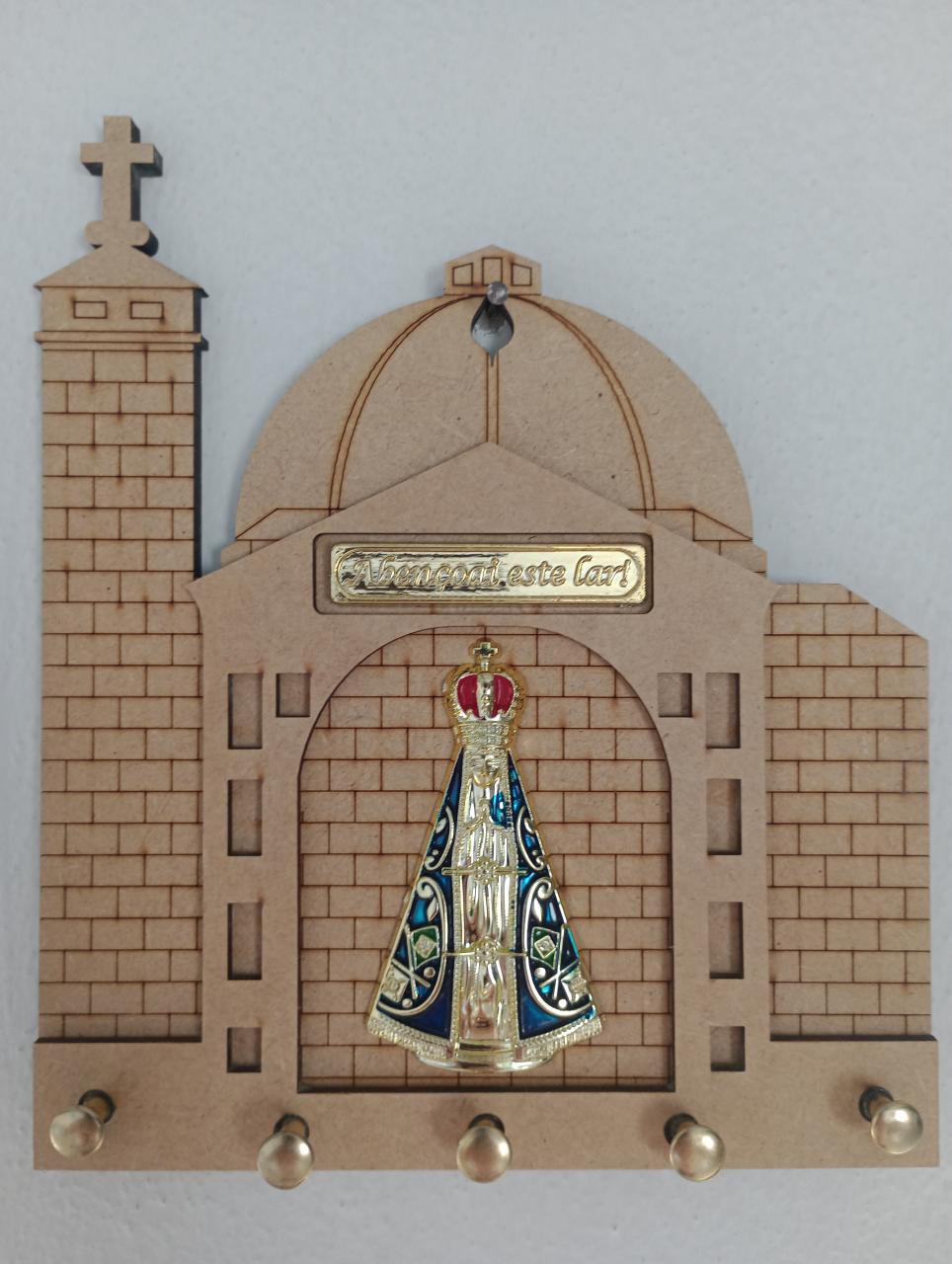 imagem de PORTA CHAVE MDF resinado Basílica