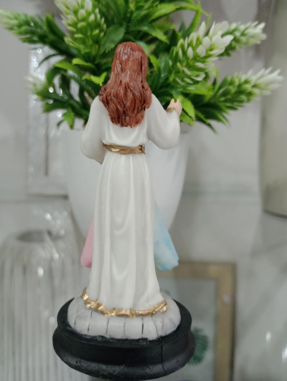 imagem de Jesus Misericordioso  Resina  12 cm