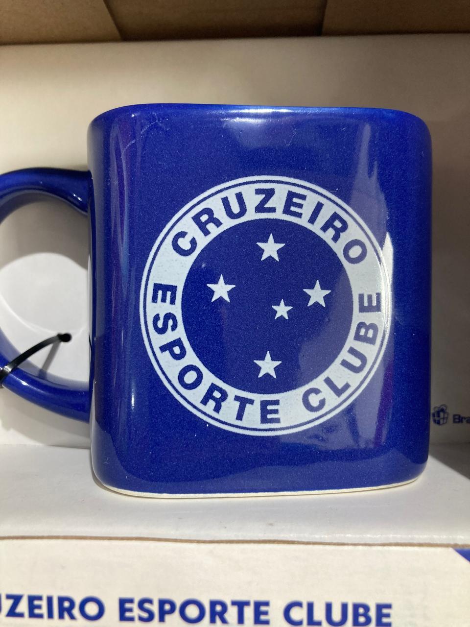 imagem de CANECA OFICIAL CRUZEIRO PORCELANA 220 ML QUADRADA