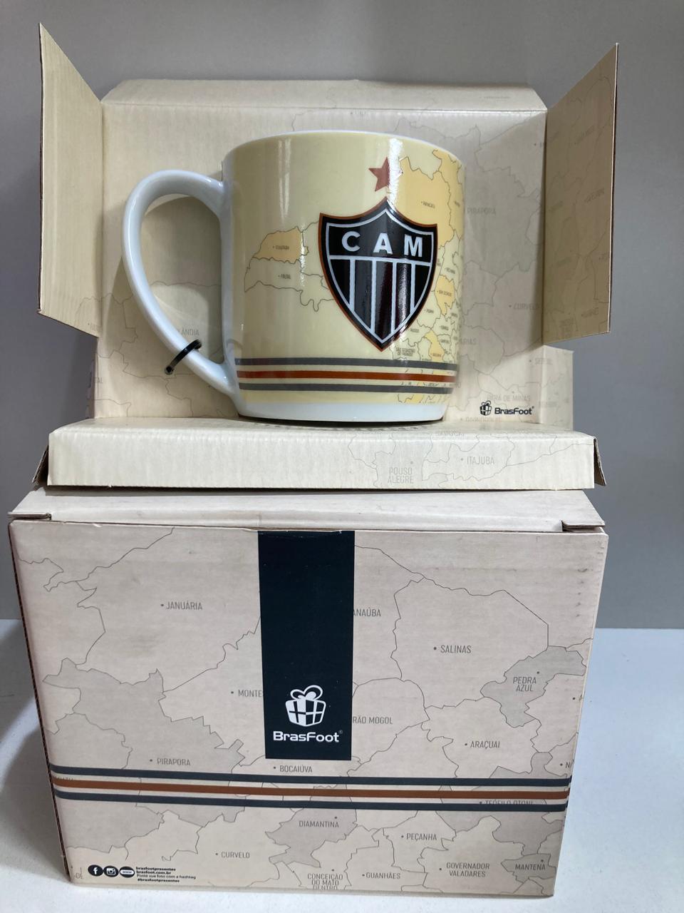 imagem de CANECA OFICIAL ATLETICO MINEIRO MAPA DE MINAS 300 ML