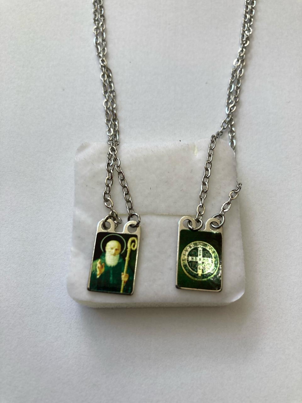 imagem de ESCAPULÁRIO AÇO INOX  SÃO BENTO FUMÊ