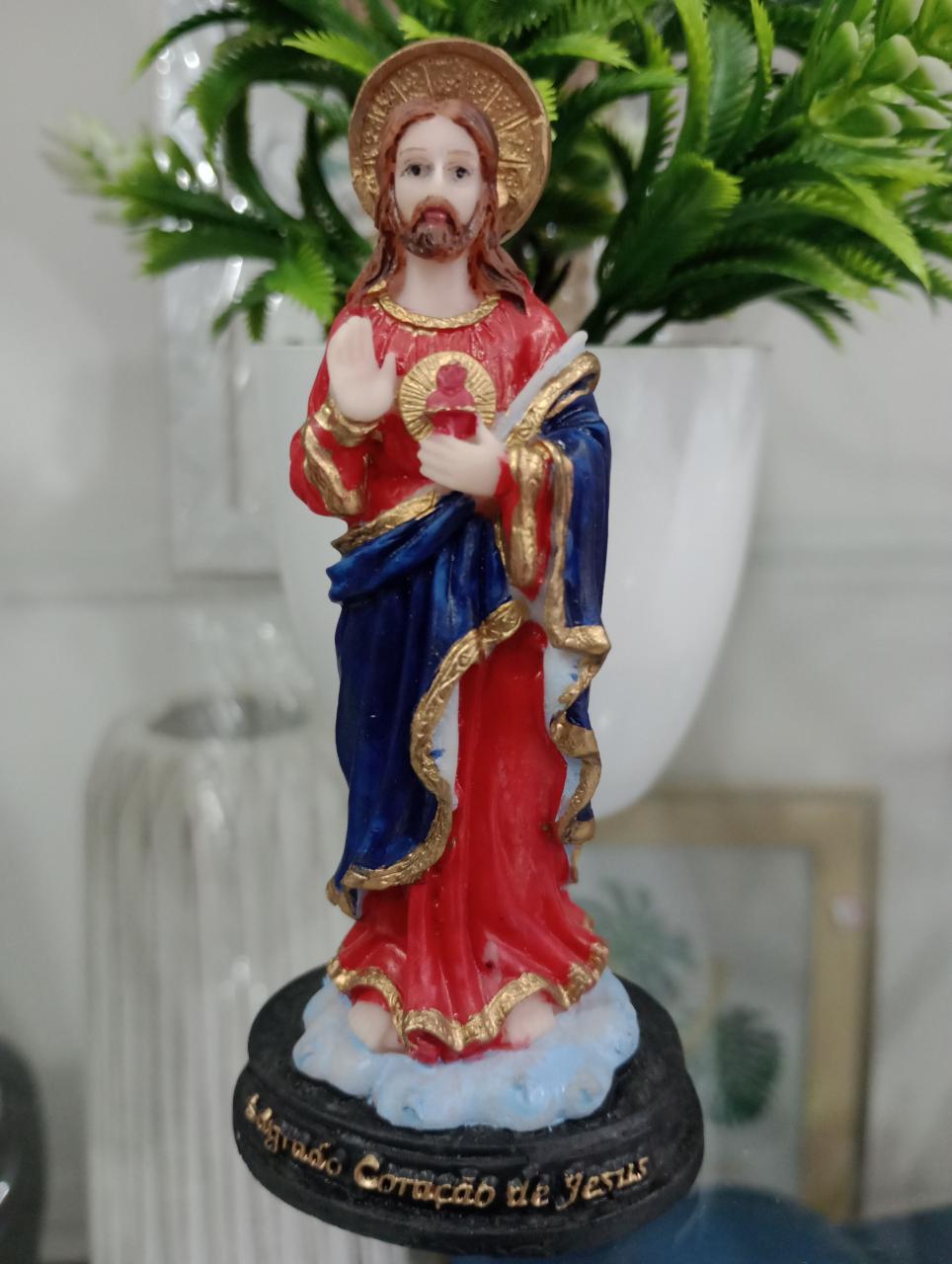 imagem de Sagrado Coração de Jesus Resina 12 cm