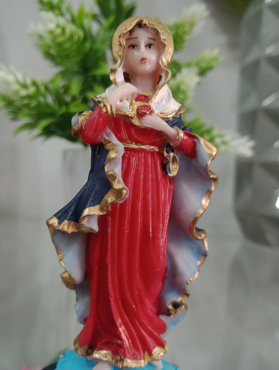 imagem de Sagrado Coração de Maria Resina 12 cm