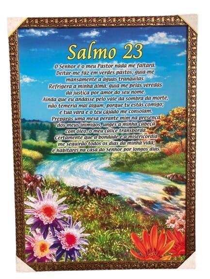 imagem de QUADRO SALMO 23 O SENHOR É O MEU PASTOR