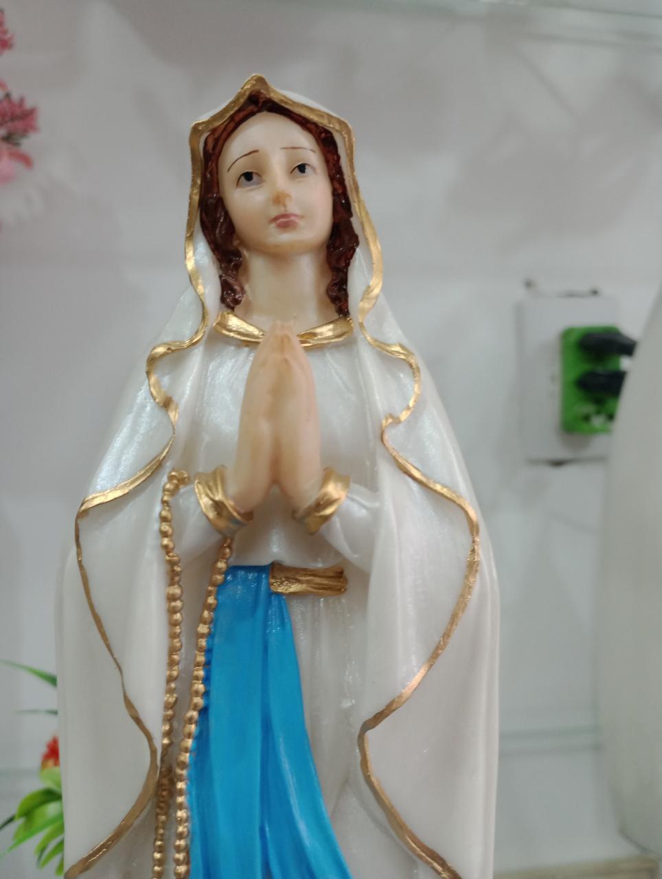 imagem de Nossa Senhora de Lourdes de Resina 27 centímetros