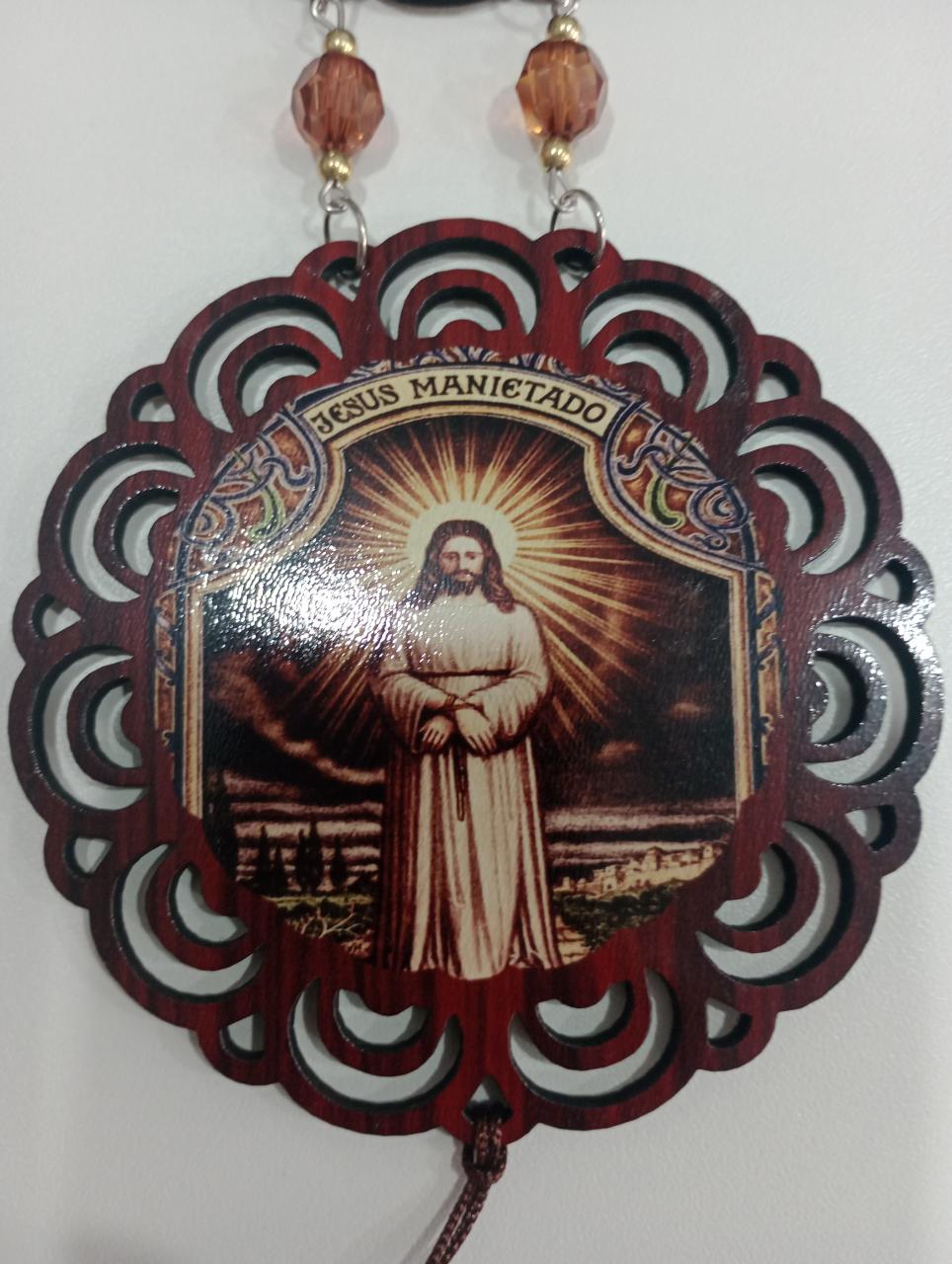 imagem de ADORNO MDF pendurar N.Sra das Lágrimas e Jesus Manietado