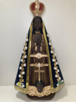 imagem de Nossa Senhora  Aparecida de gesso 50cm